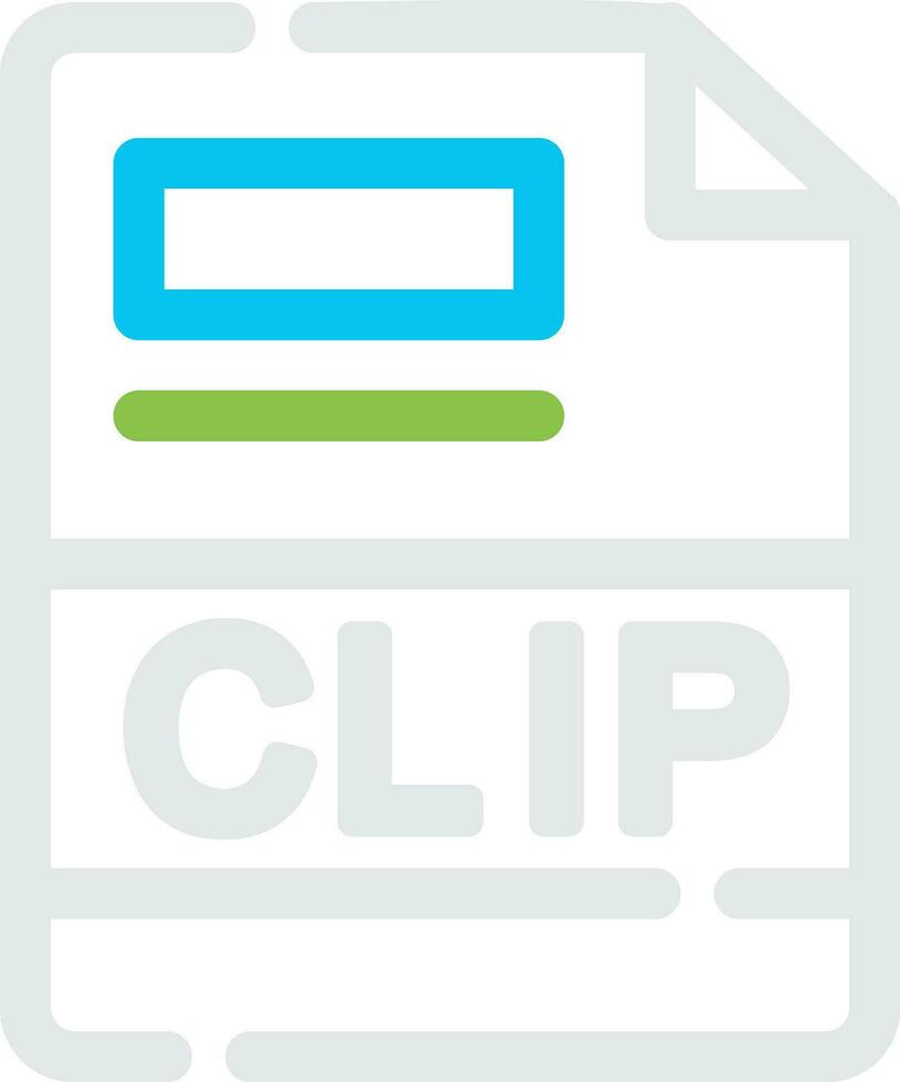 Clip kreativ Symbol Design vektor