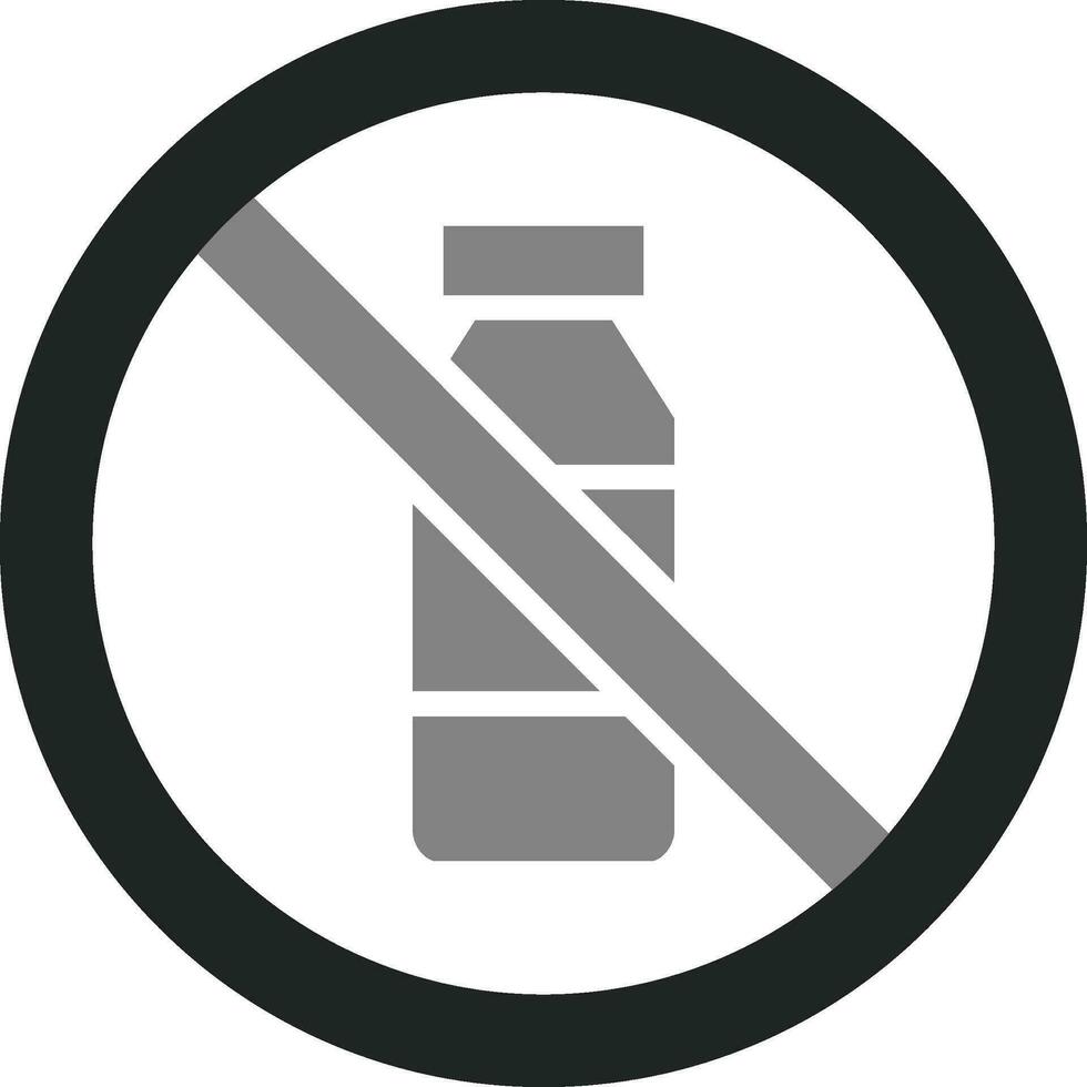 Nein Flasche Vektor Symbol