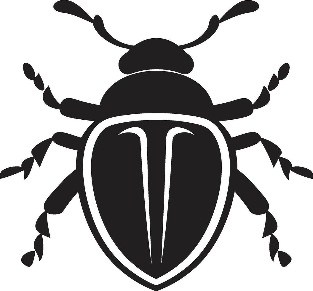 skalbagge vapen design kunglig svart insekt symbol vektor
