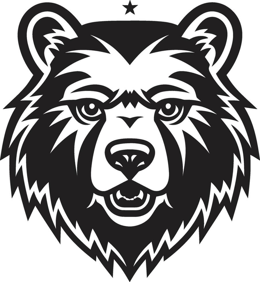 königlich Bär Profil Bär souverän Logo vektor