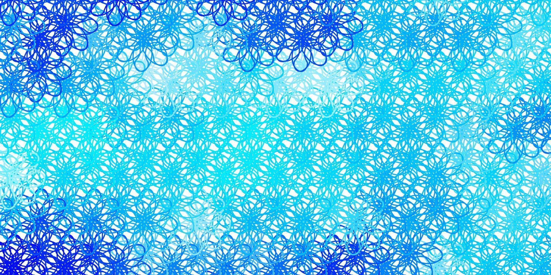ljusblå vektor mönster med kurvor.