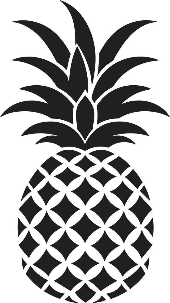 beschattet Ananas Logo modern Ananas Kunstwerk vektor