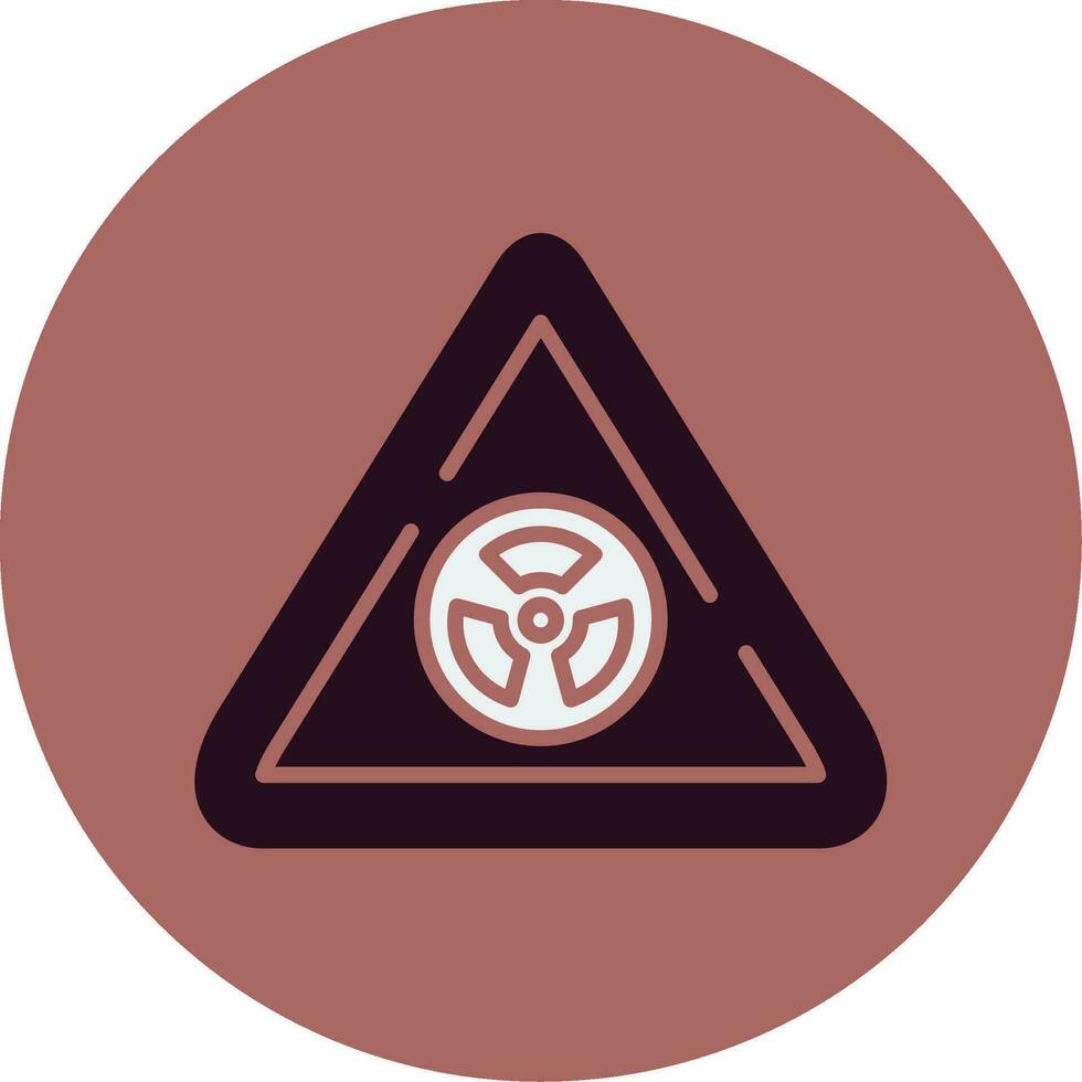 radioaktiv Zeichen Vektor Symbol