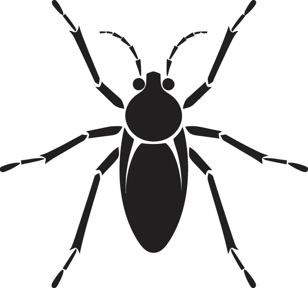 graciös minimalism svart bladlus emblem i vektor ikoniska bladlus symbol svart vektor logotyp förträfflighet