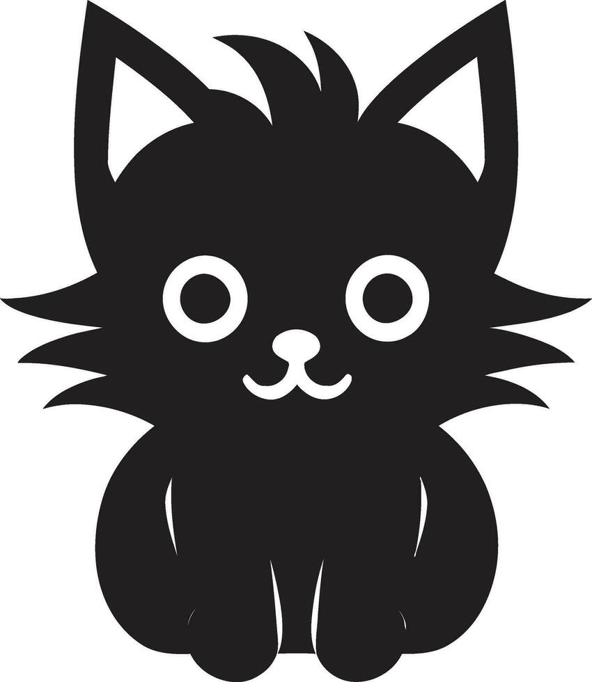 panthers nåd logotyp minimalistisk katt slå till vektor