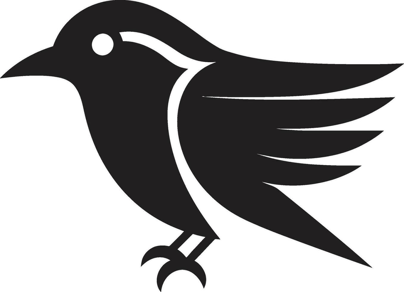 geometrisch Eisvogel Symbol majestätisch Falke Kamm vektor
