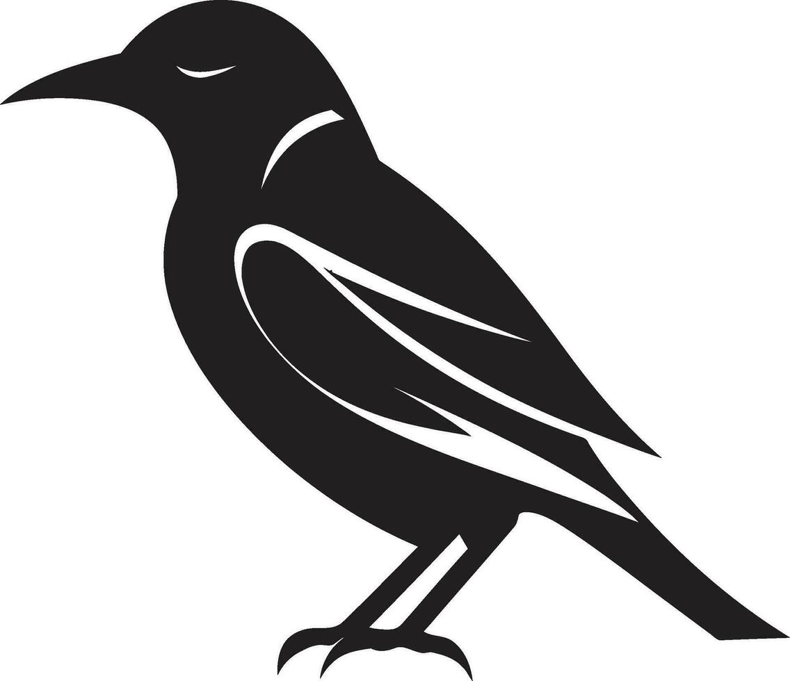 Uggla monogram emblem lunnefågel precision vapen vektor