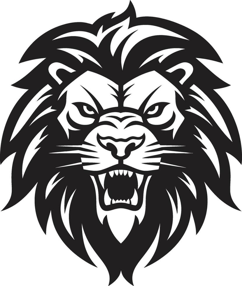 vektor monark svart lejon insignier mörkläggning kung lejon vektor emblem