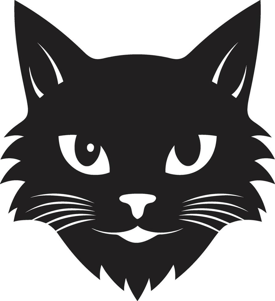 enfärgad prowling pott elegant och minimal svart katt ikon vektor
