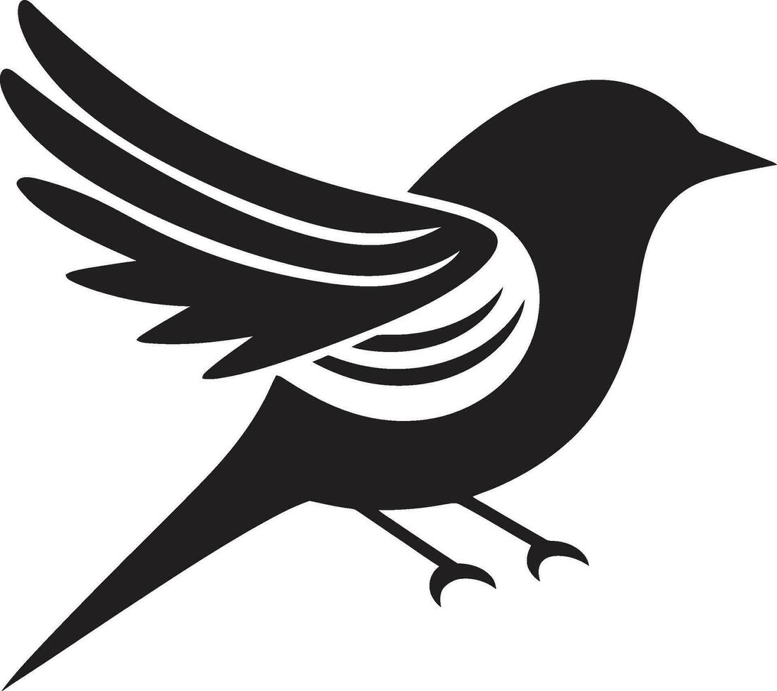 stilisiert Krähe Symbol geometrisch Falke Symbol vektor