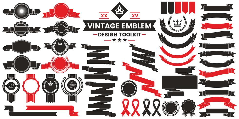 Vintage Retro Vector Logo för banner