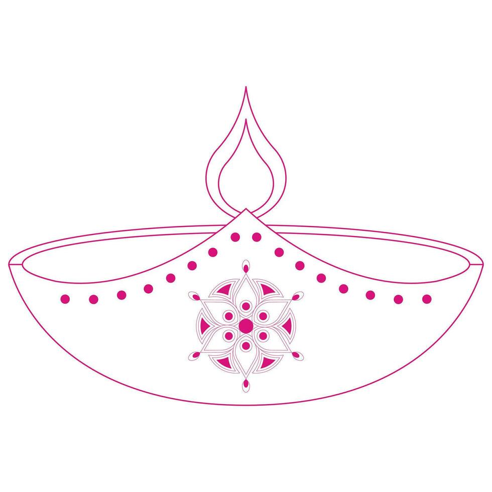 Diwali Thema Symbol Ästhetik, indisch Urlaub Feier Diwali vektor