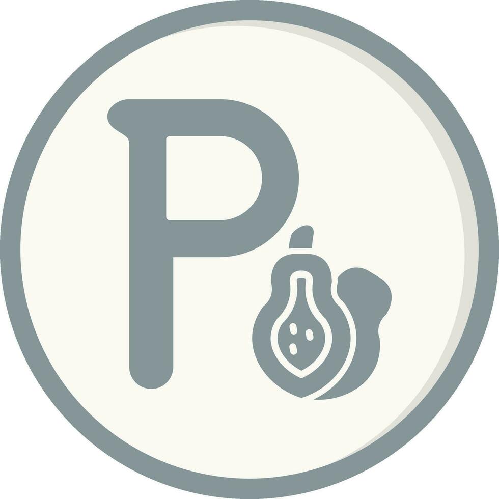 klein p Vektor Symbol