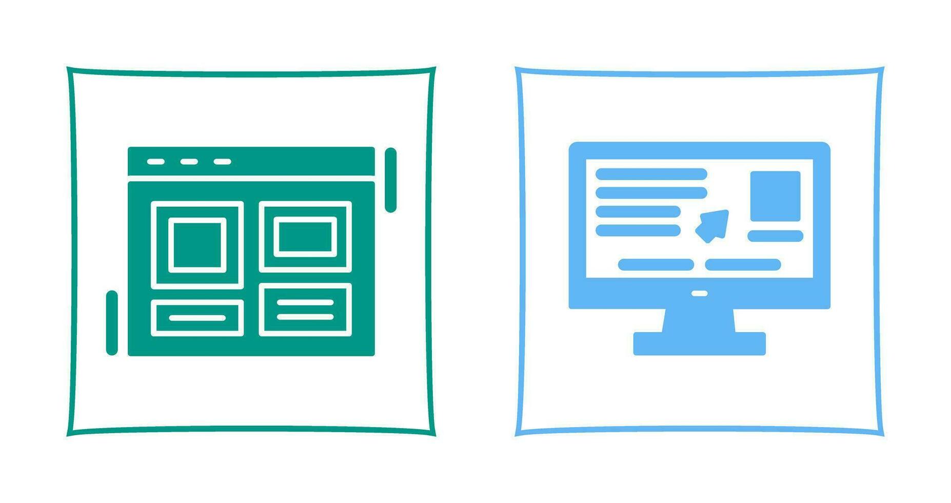 Layout und Benutzerfreundlichkeit Symbol vektor