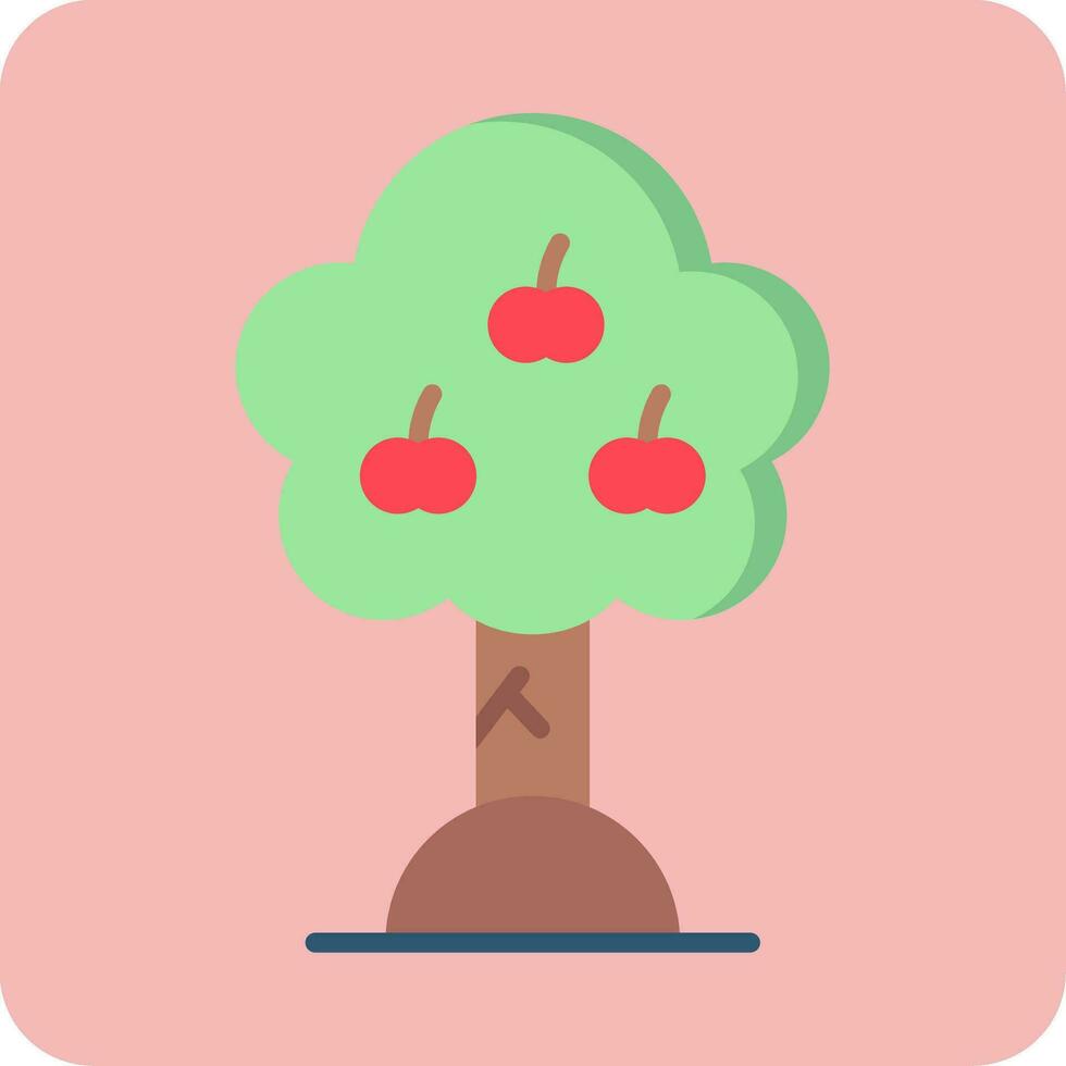 äpple träd vektor ikon