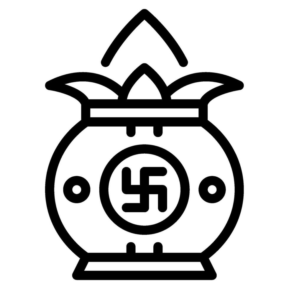 Puja Symbol Illustration zum Netz, Anwendung, Infografik, usw vektor