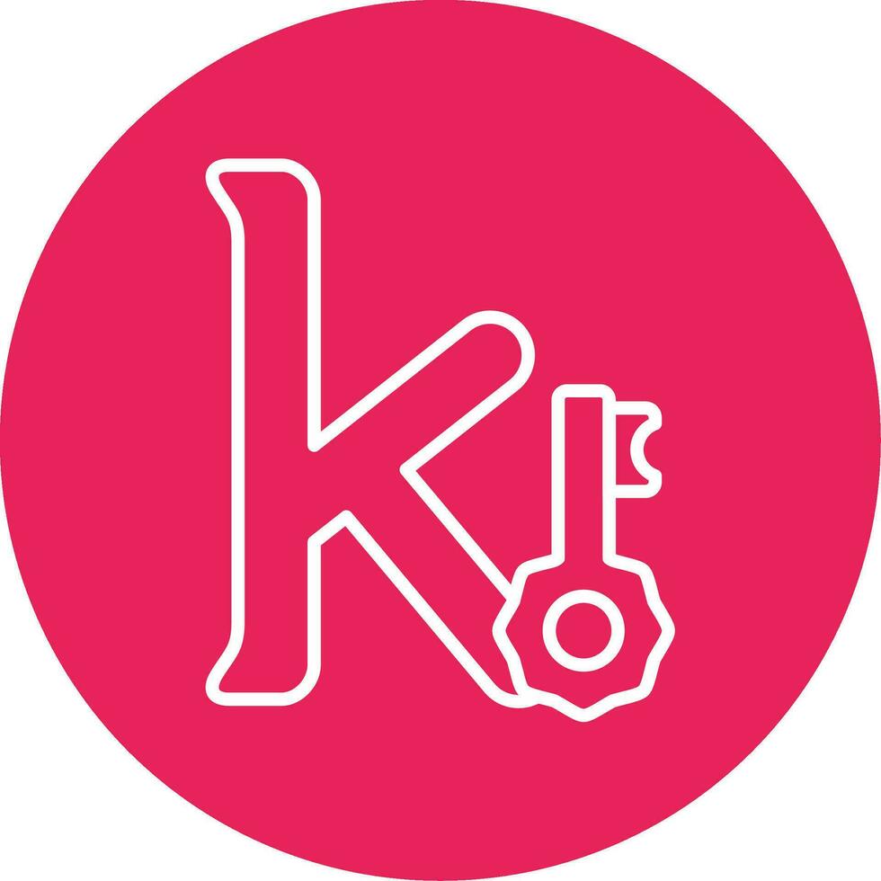 klein k Vektor Symbol