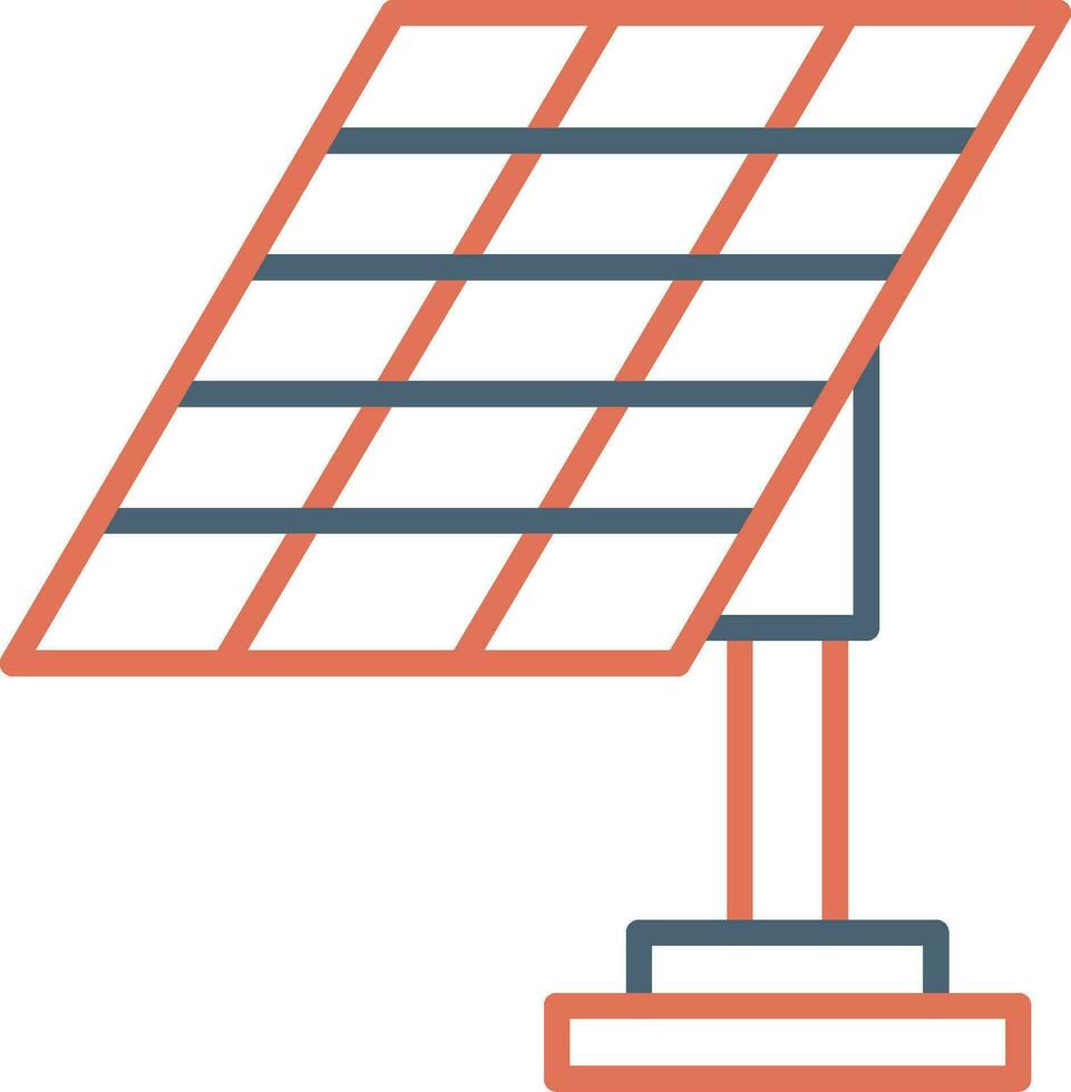 Vektorsymbol für Solarpanel vektor