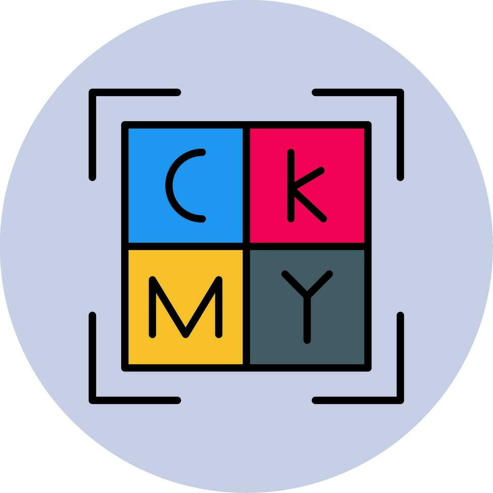 cmyk-Vektorsymbol vektor