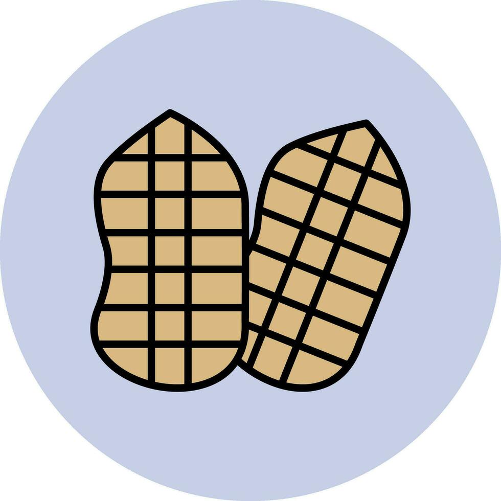 jordnötter vektor ikon