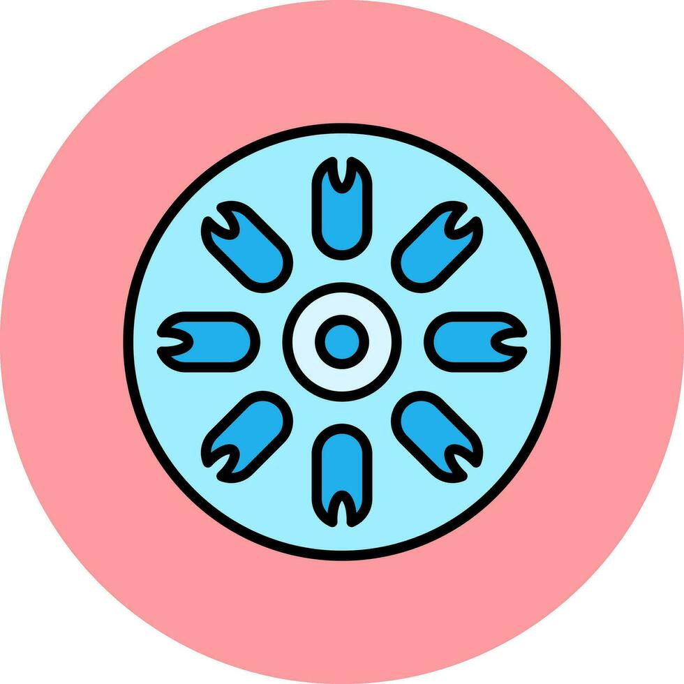 zentrisch Kieselalge Vektor Symbol