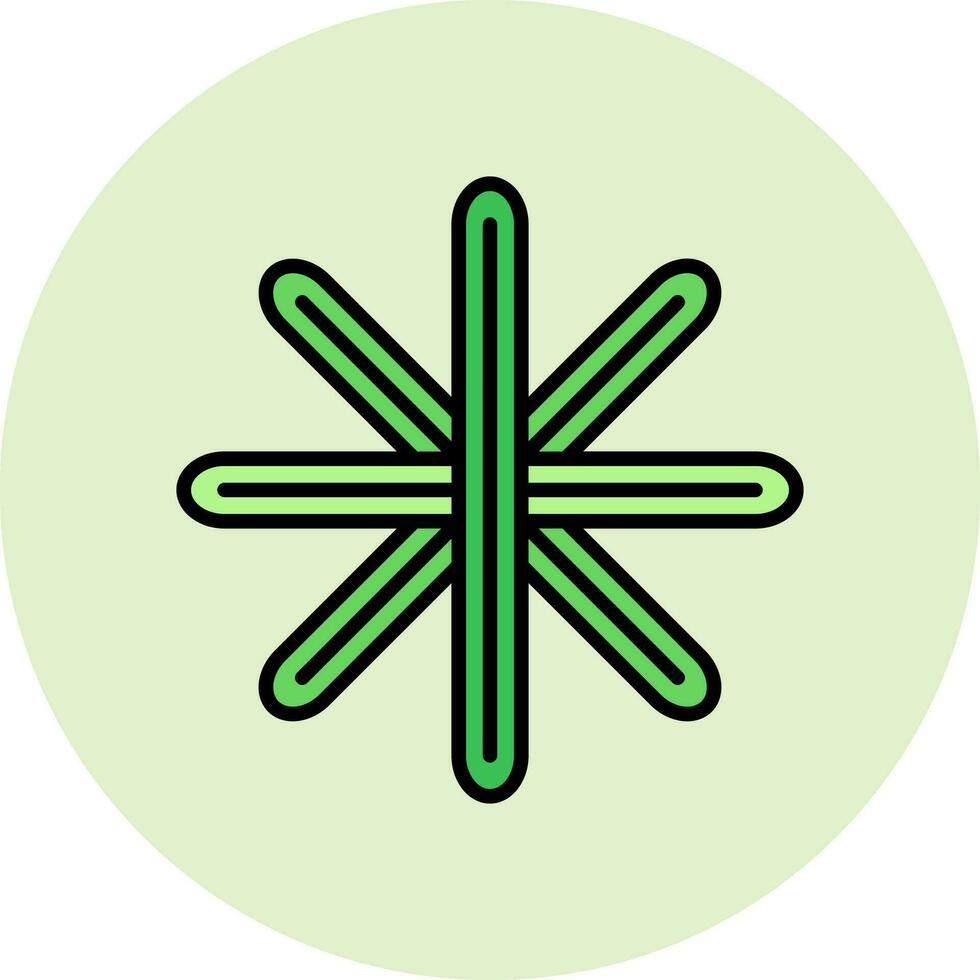 kiselalg vektor ikon