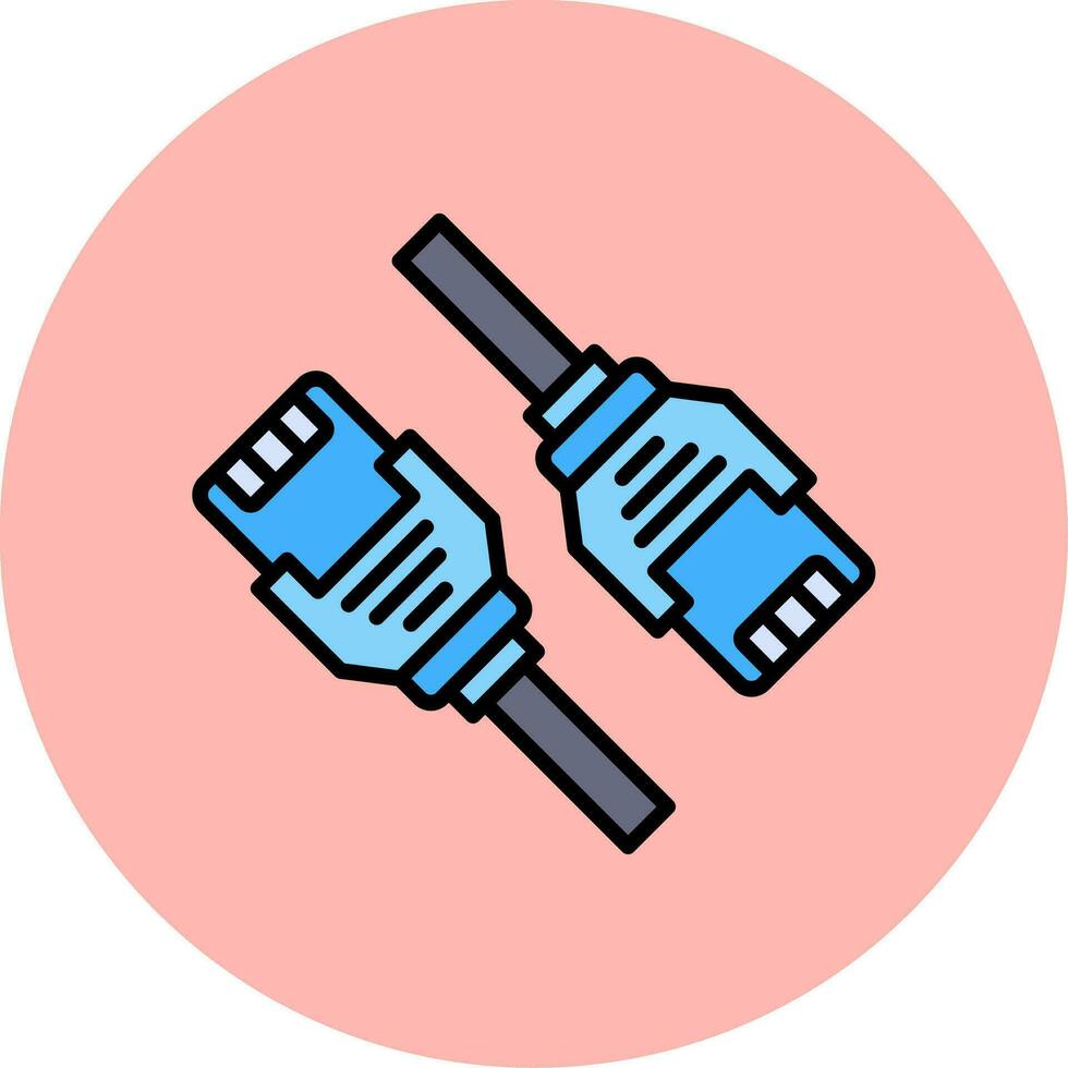 Netzwerk Kabel Vektor Symbol