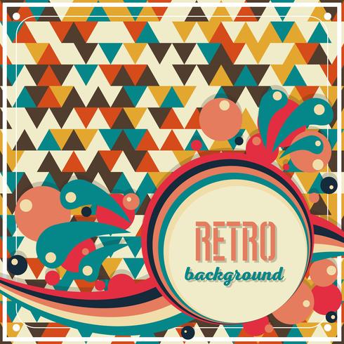 Gammal retro vintage stil design mall vektor