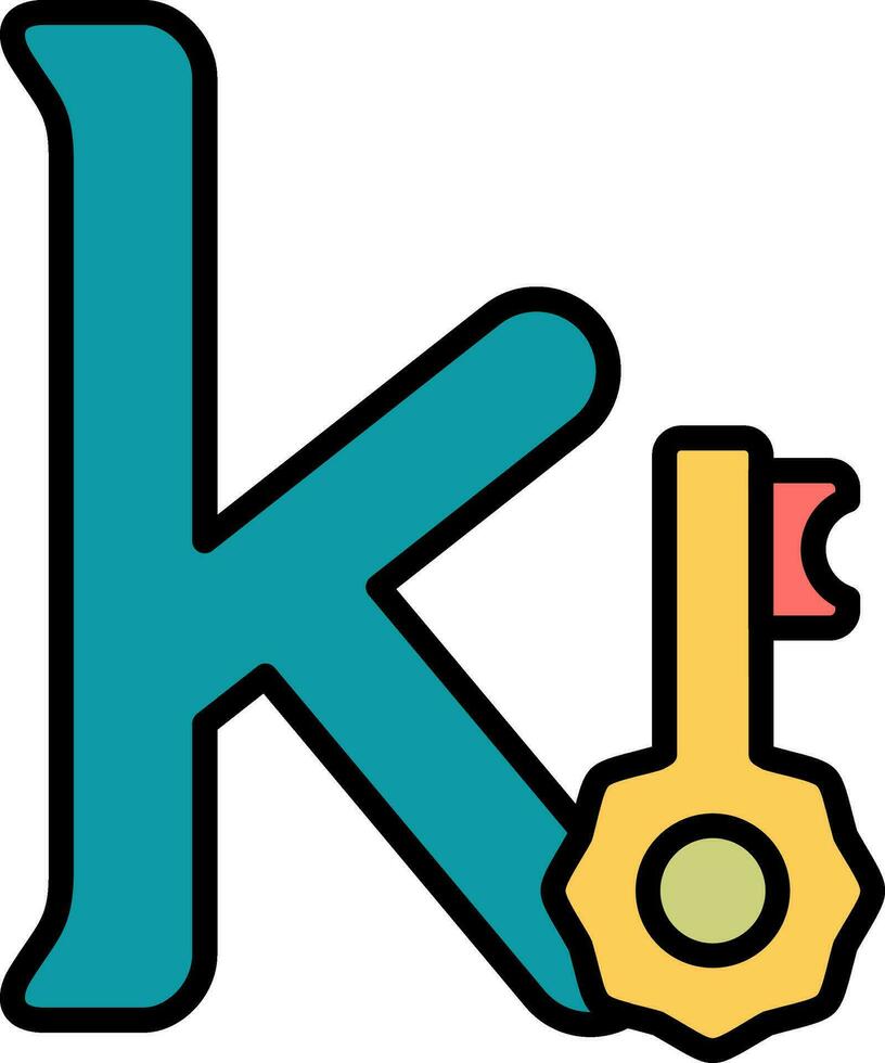 klein k Vektor Symbol