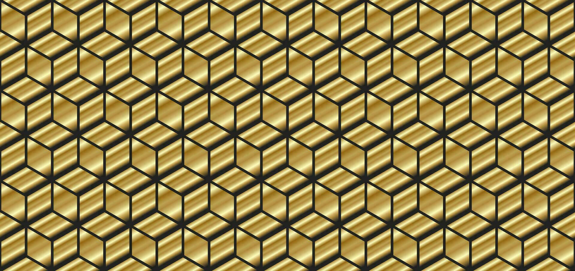 gyllene textur. sömlös geometrisk mönster. gyllene bakgrund. vektor