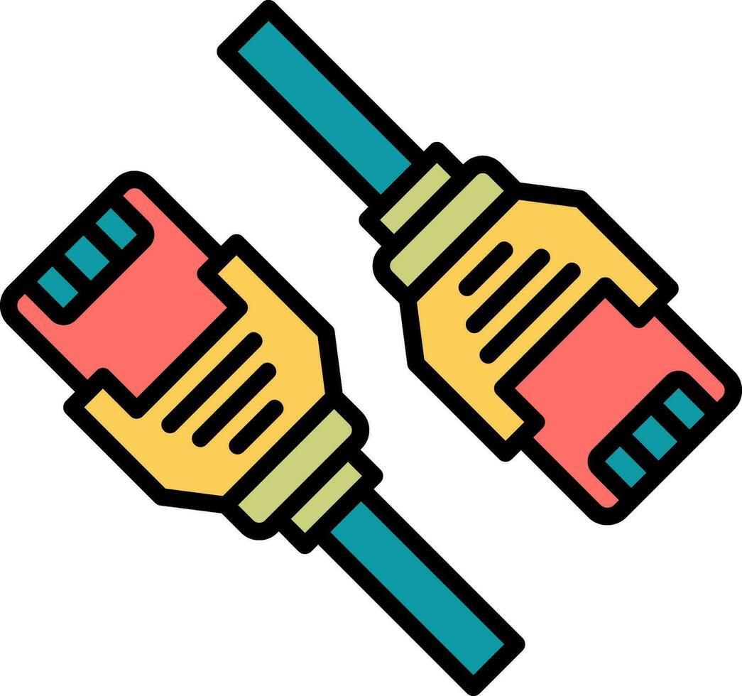 Netzwerk Kabel Vektor Symbol