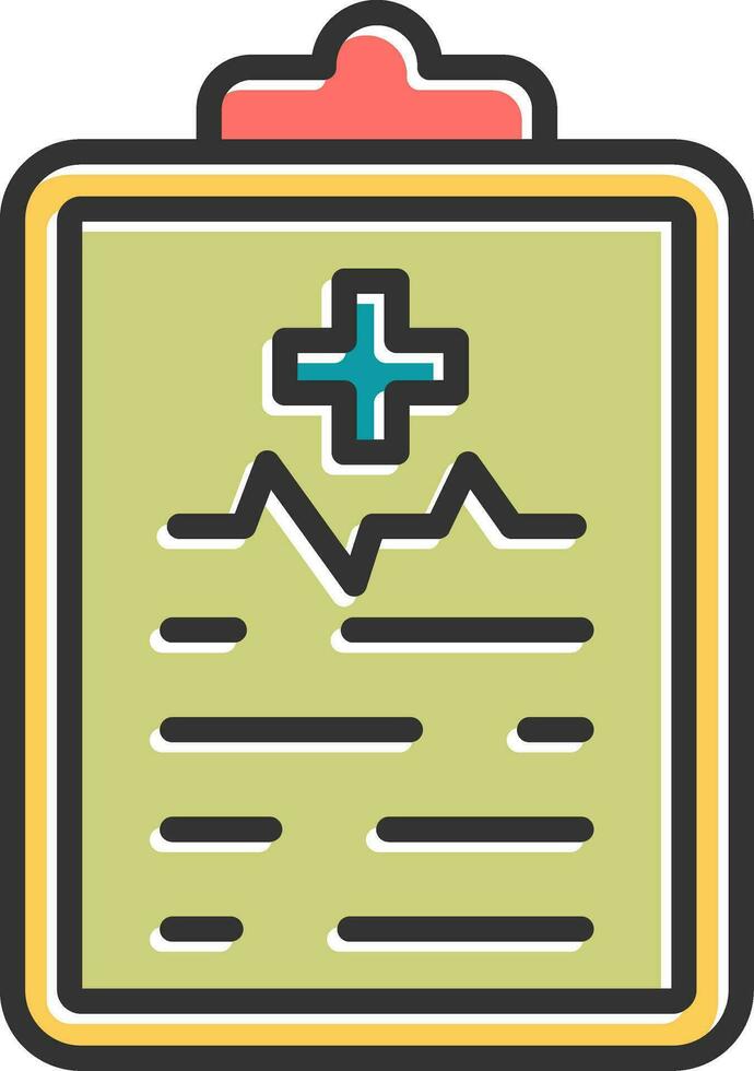medicinsk rapport vektor ikon