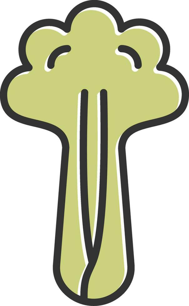 Brokkoli-Vektor-Symbol vektor