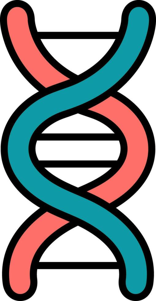 DNA-Strang-Vektor-Symbol vektor