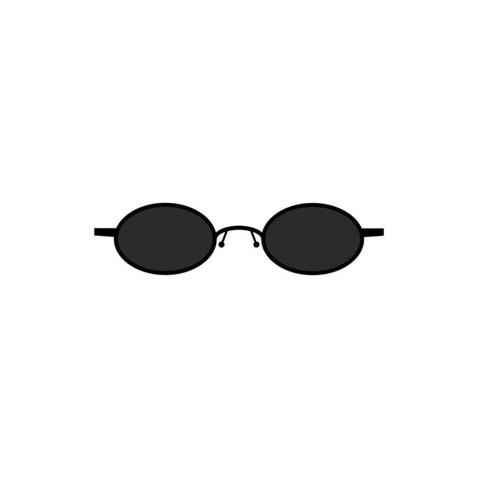 Brille Symbol einfach Design im Weiß Hintergrund vektor