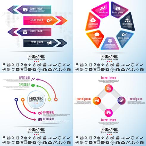 Infografiken-Designvorlage vektor