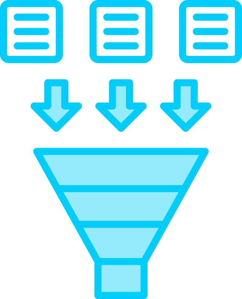 Symbol für Trichtervektor vektor