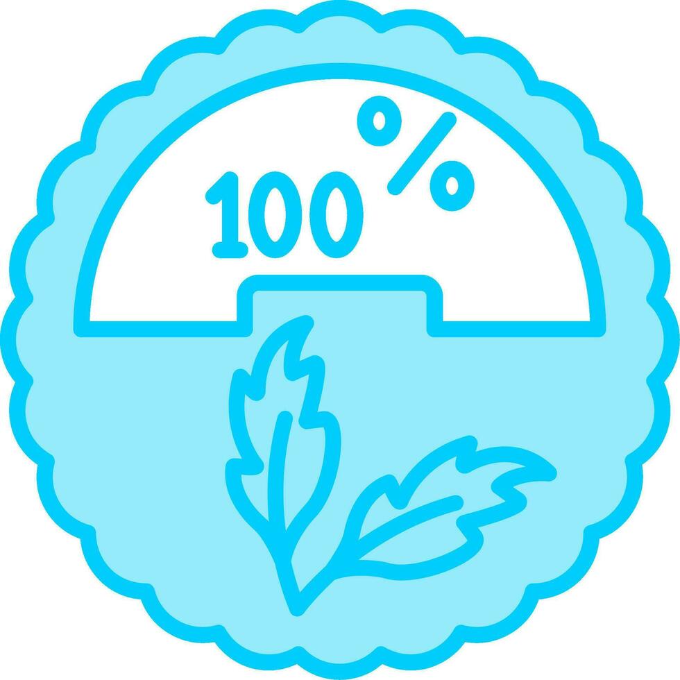 100 Prozent Vektor Symbol