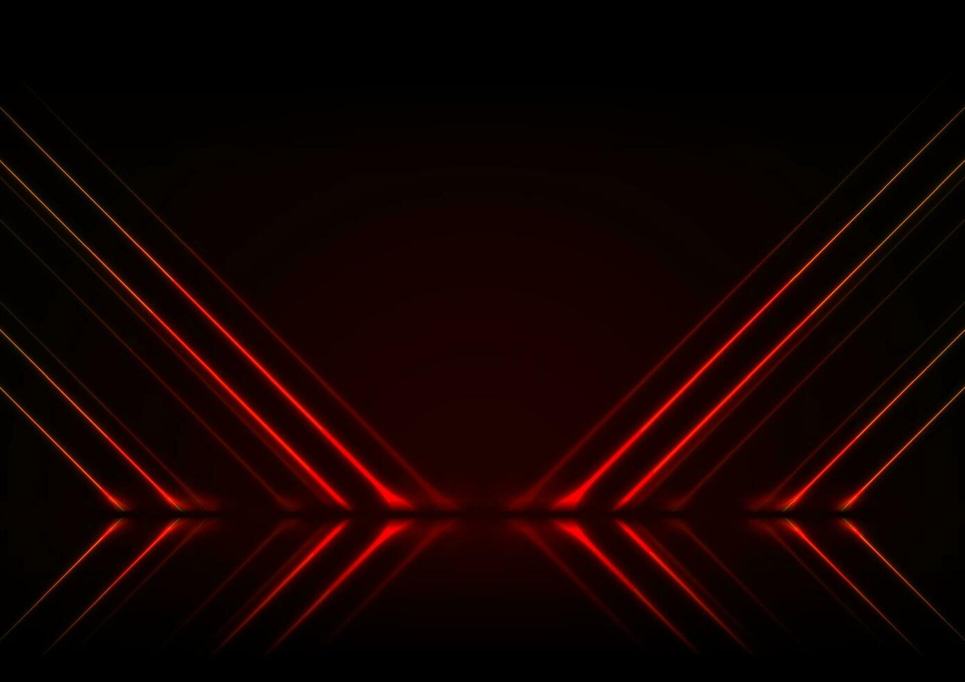 rot Neon- Linien abstrakt Technologie Hintergrund vektor