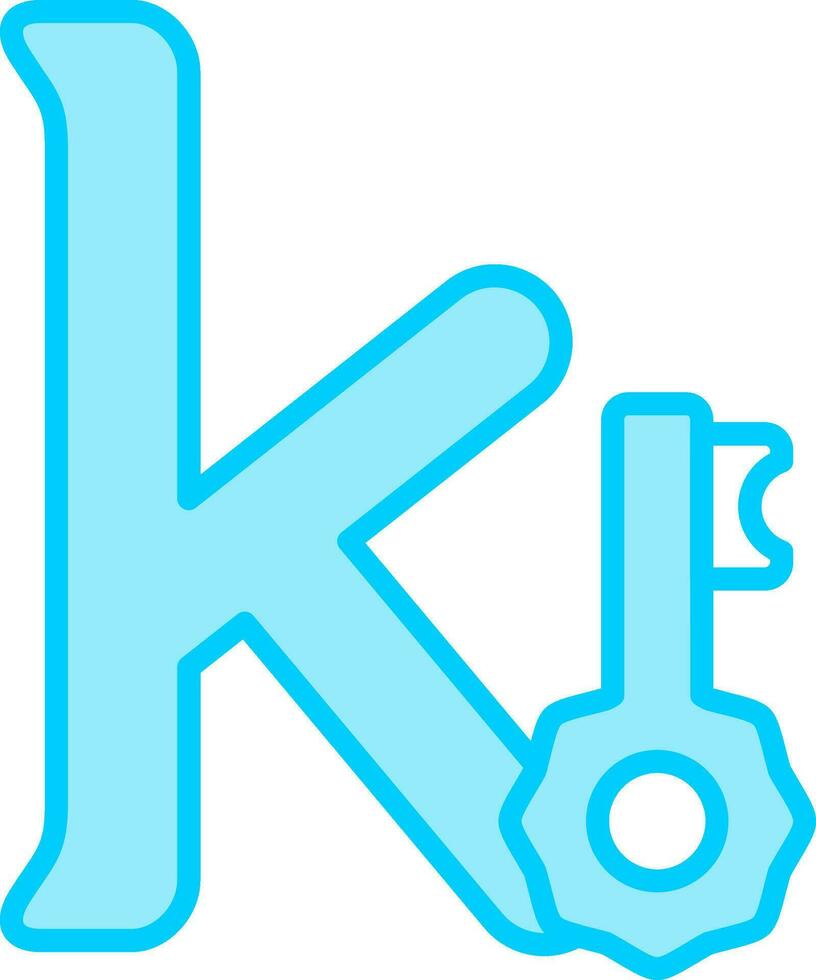 klein k Vektor Symbol