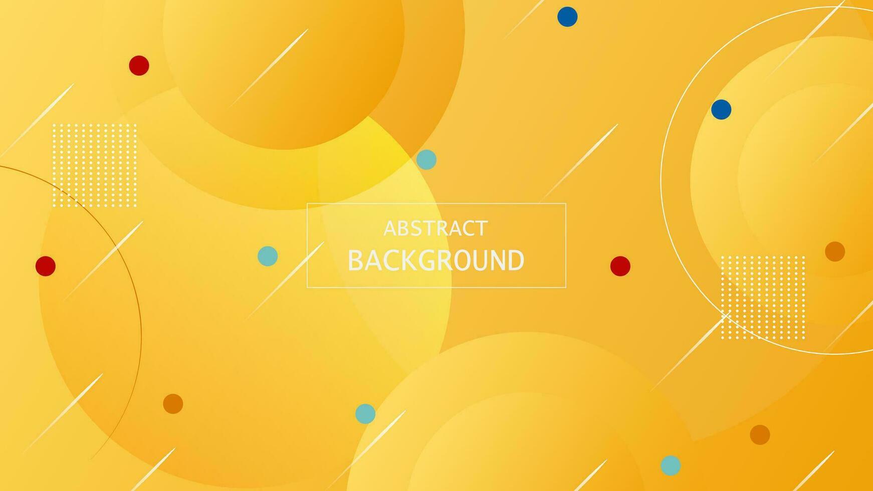 minimal gul flytande bakgrund, runda form komponent grafisk, modern landning sida kreativ vektor