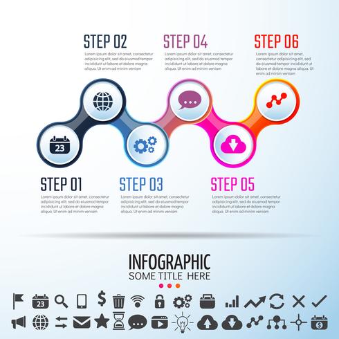 Infografiken-Designvorlage vektor