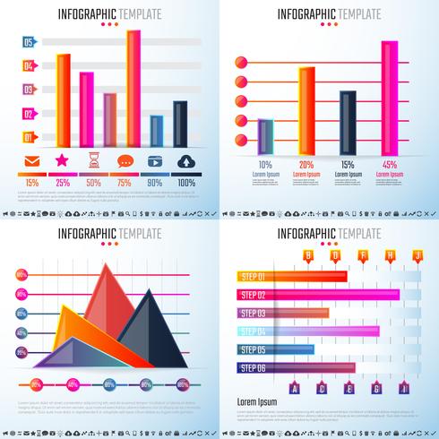 Infografiken-Designvorlage vektor