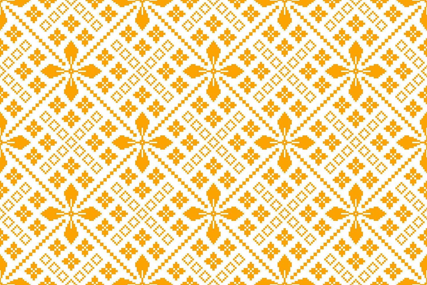 gul årgångar korsa sy traditionell etnisk mönster paisley blomma ikat bakgrund abstrakt aztec afrikansk indonesiska indisk sömlös mönster för tyg skriva ut trasa klänning matta gardiner och sarong vektor