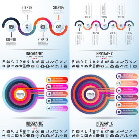 Infografiken-Designvorlage vektor