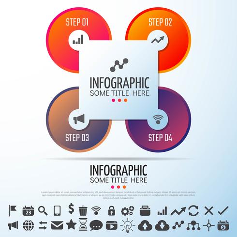 Kreis Infografiken Designvorlage vektor