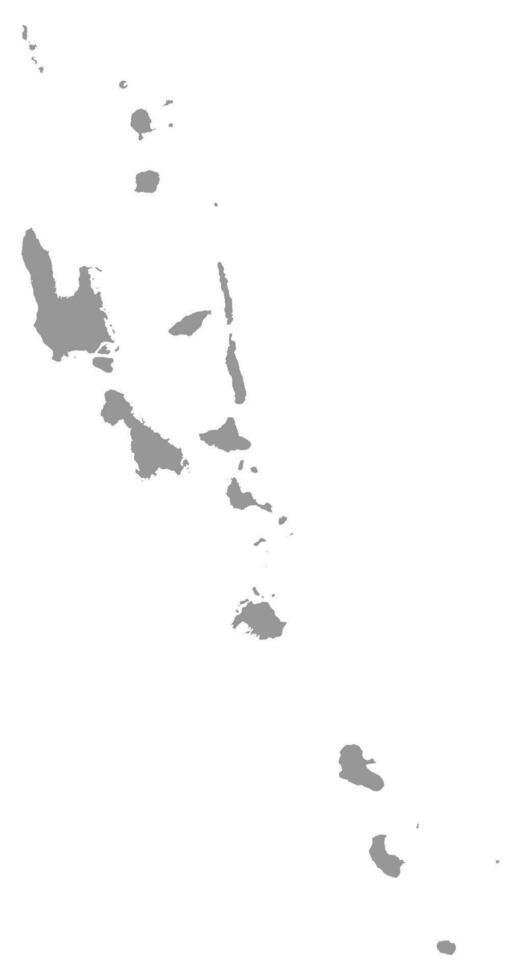 Vanuatu Karte mit administrative Abteilungen. Vektor Illustration.