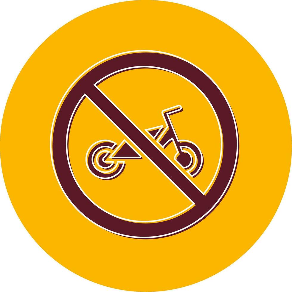 Nein Fahrrad Vektor Symbol