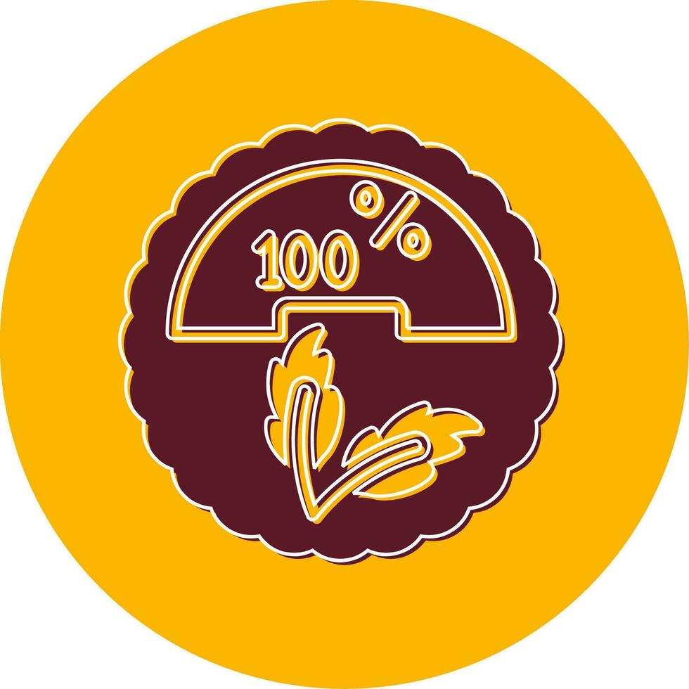 100 Prozent Vektor Symbol