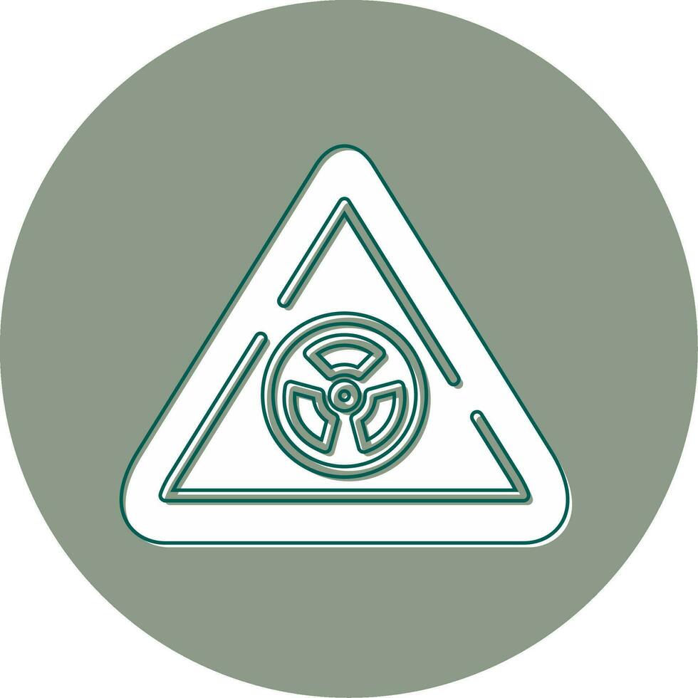 radioaktiv Zeichen Vektor Symbol